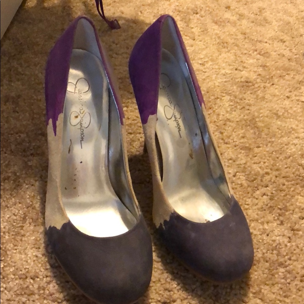 Jessica Simpson heels size 8 purple
